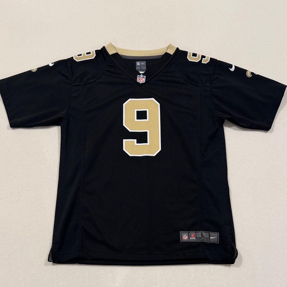Drew Brees Black and Gold Sports Jersey